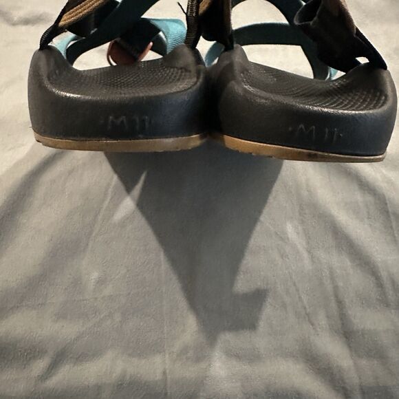Chaco Z/1 Classic Sport Sandal Mens 11 Gum Bottoms River Trail Teal Adjustable